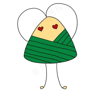 端午节卡通粽子免抠
