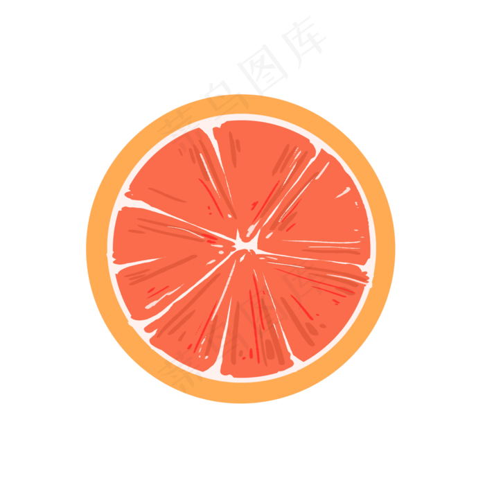 夏季清新水果西柚(2000X2000(DPI:300))psd模版下载