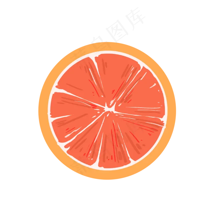 夏季清新水果西柚(2000X2000(DPI:300))psd模版下载