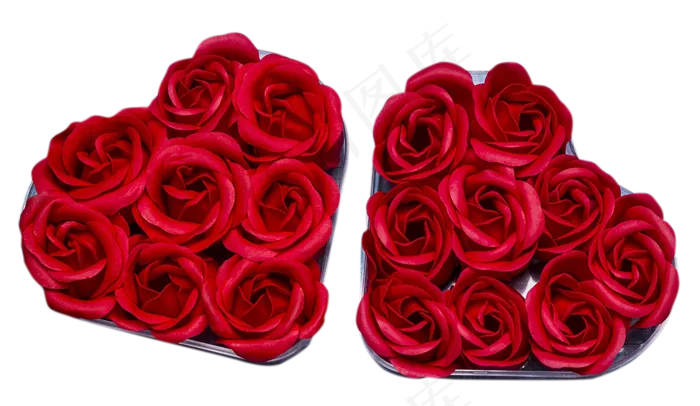 心形玫瑰(2070X1200(DPI:300))psd模版下载
