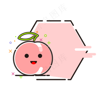 MBE风格小清新水果边框