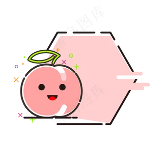 MBE风格小清新水果边框