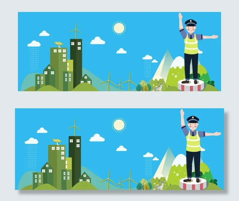 招聘会卡通童趣banner(1920*750px 	       )psd模版下载