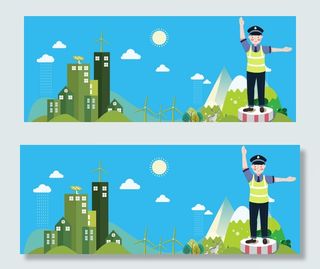 招聘会卡通童趣banner