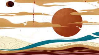 中国风神话复古云,免抠元素