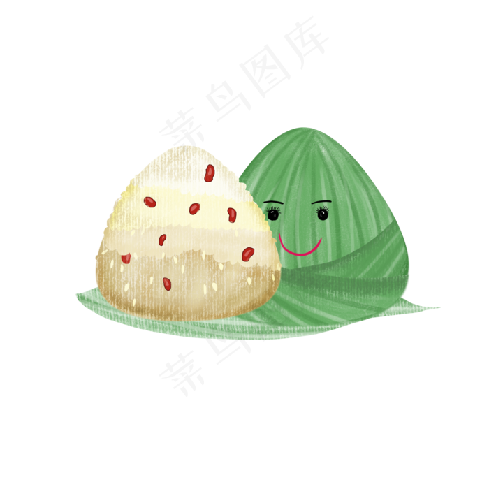 端午节卡通手绘粽子表情(2000X2000(DPI:300))psd模版下载
