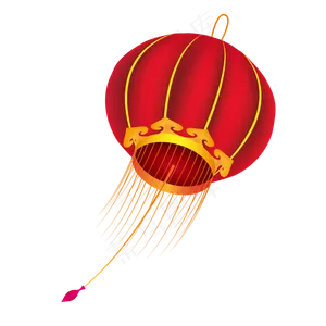 之斜面矢量灯笼,免抠元素