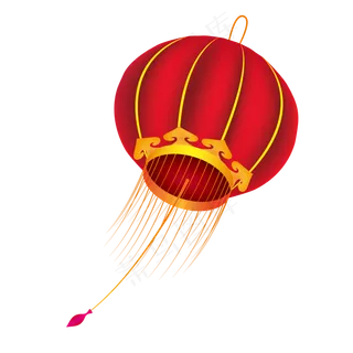 之斜面矢量灯笼,免抠元素