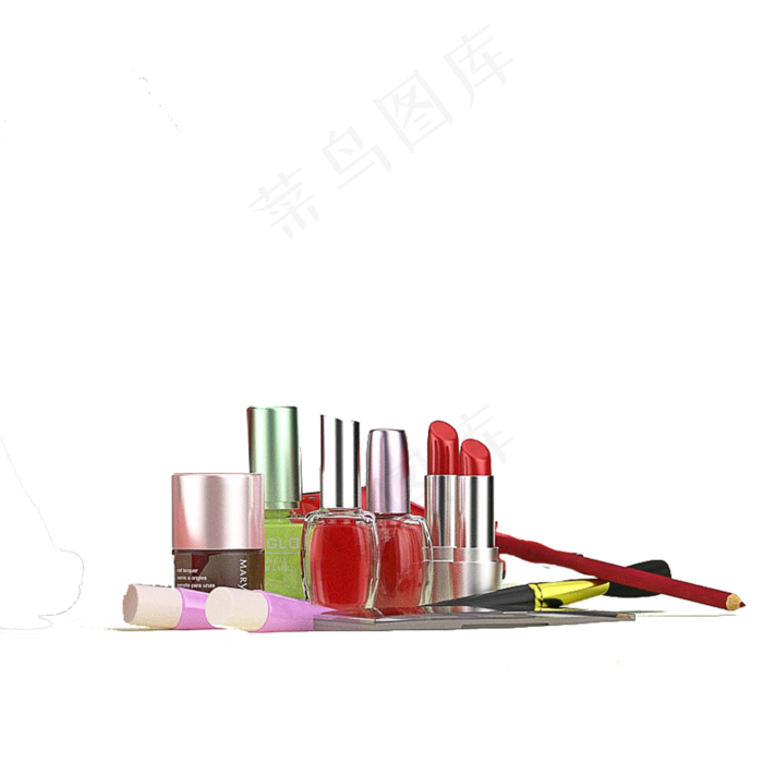 红色的指甲油免抠图