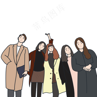 毕业季青春男女合照