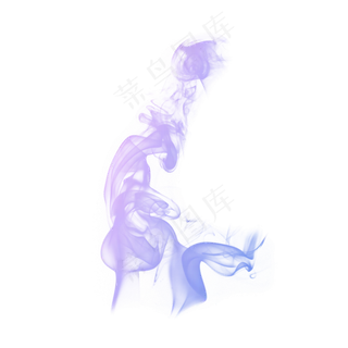 彩色烟雾青烟蒸腾免抠团雾蒸汽