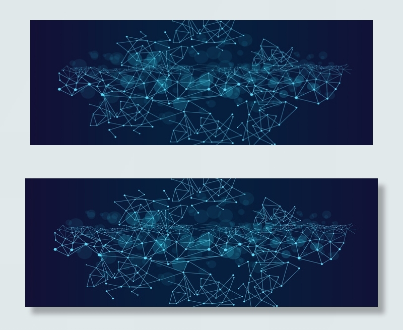 线性连接商务科技海报背景