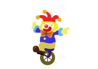 愚人节表演的小丑,免抠元素