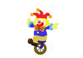愚人节表演的小丑,免抠元素