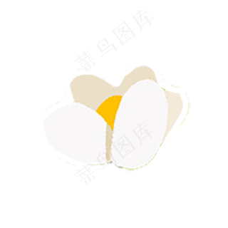 卡通白色鲜花下载