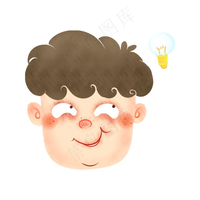 愚人节小丑装饰插画,免抠元素