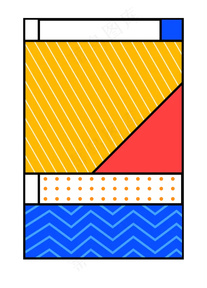 几何围裙装饰图,免抠元素(4567*6339px 300 dpi )psd模版下载