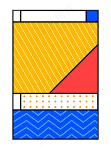 几何围裙装饰图,免抠元素