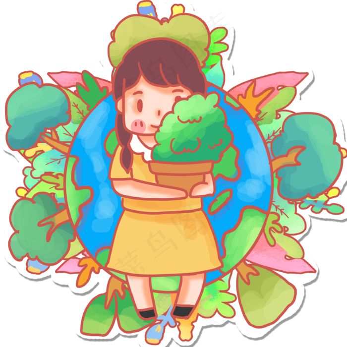 3月12日植树节春天植物