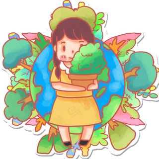 3月12日植树节春天植物