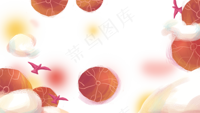 手绘卡通儿童节装饰边框免扣元素(1200X677(DPI:72))psd模版下载