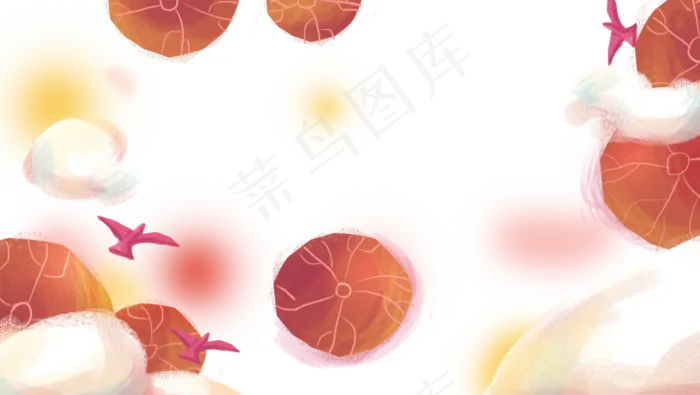 手绘卡通儿童节装饰边框免扣元素(1200X677(DPI:72))psd模版下载
