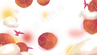 手绘卡通儿童节装饰边框免扣元素