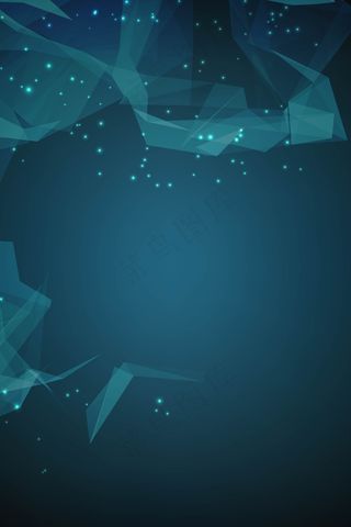 蓝色科技线条艺术