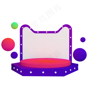 紫色渐变电商产品展示台