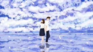 情侣七夕天空云朵治愈系风景