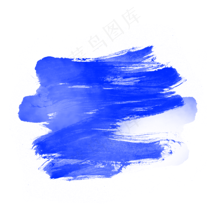 蓝色水彩喷墨