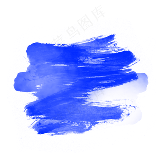 蓝色水彩喷墨