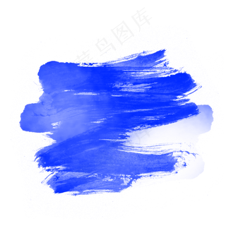 蓝色水彩喷墨
