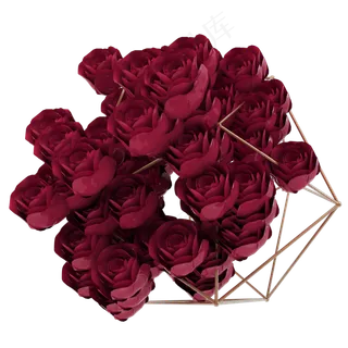 3d立体婚恋告白玫瑰爱心