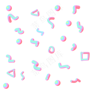 点缀软绵绵镭射光漂浮,免抠元素