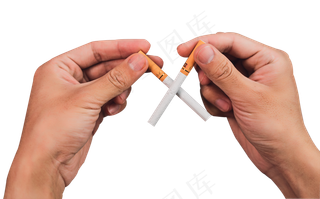 世界无烟日双手禁烟,免抠元素