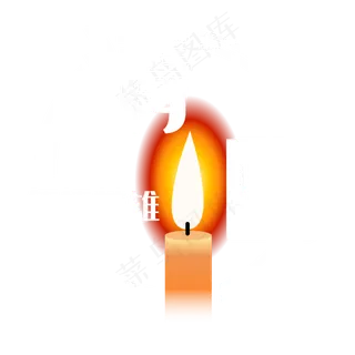 清明蜡烛缅怀英雄