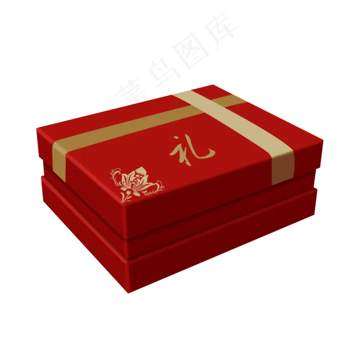 高档新年礼物盒子PSD透明底(2000X2000(DPI:72))psd模版下载