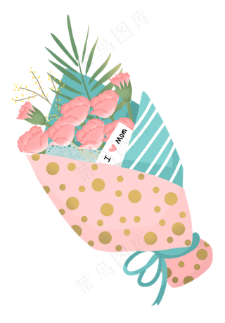 母亲节一束康乃馨鲜花送给母亲