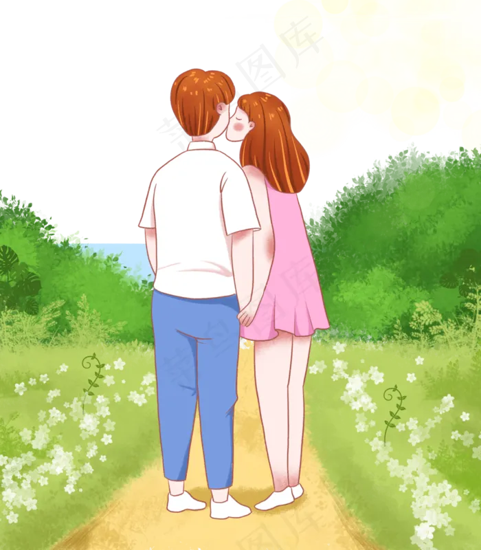 芒种外出郊游的情侣(3500X4000(DPI:300))psd模版下载