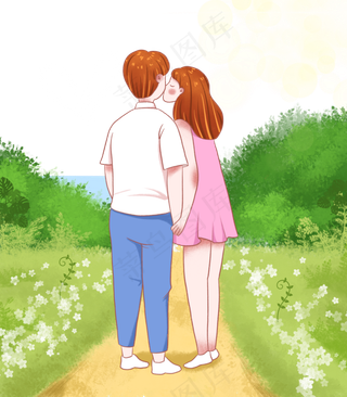 芒种外出郊游的情侣