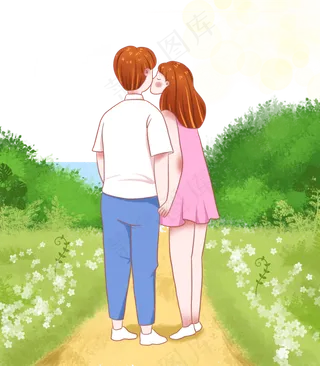 芒种外出郊游的情侣