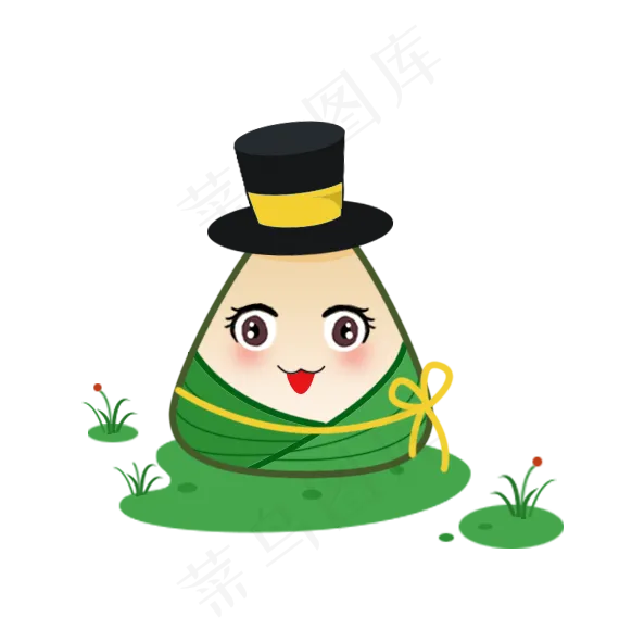 端午节绿色系粽子图片(570X580(DPI:200))psd模版下载