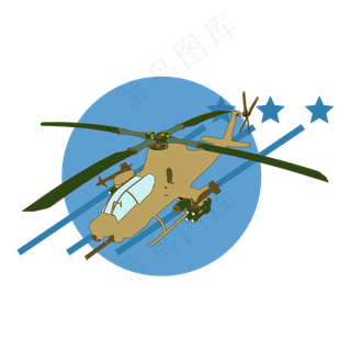 简约扁平卡通建军节空军军用武装