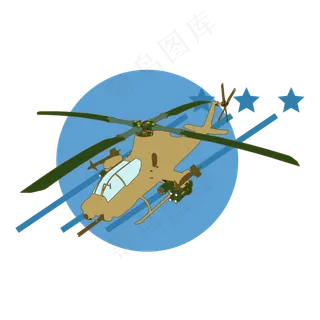 简约扁平卡通建军节空军军用武装