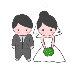 520手绘婚礼人物