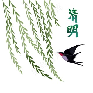 清明节柳条燕子