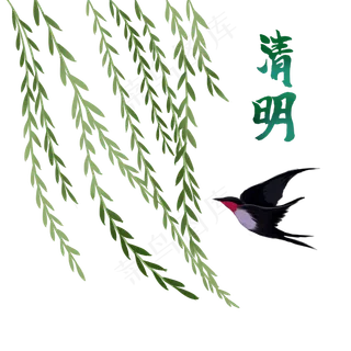 清明节柳条燕子