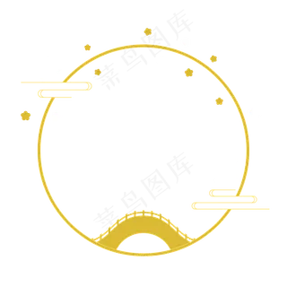 国潮风七夕边框