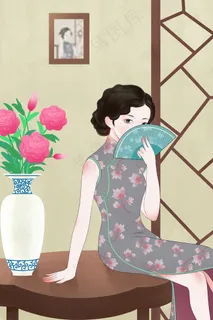 民国女人妩媚女人美女创意民国拂面 民国女人妩媚女人美女创意民国拂面